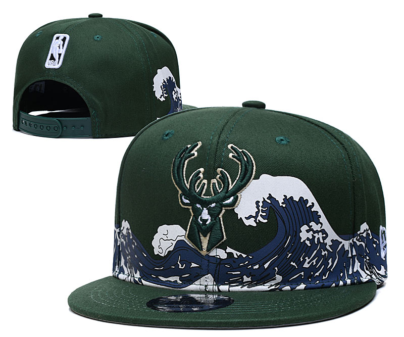Milwaukee Bucks Stitched Snapback Hats 007